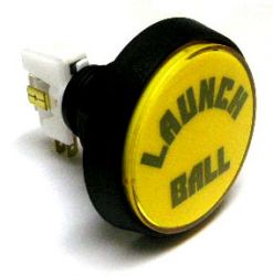 Bally "Launch Ball" Button - Yellow