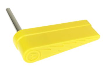 Williams Logo Lightning Bolt Flipper and Shaft Assembly - Yellow