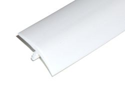 3/4" Wide White T-Molding - Sold By the Foot