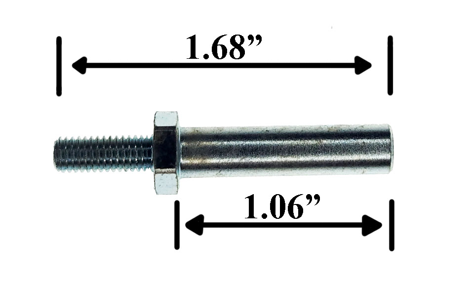 530-5332-09 Metal Post With #10 threaded Base & #6-32 Threaded Female Top