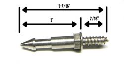 1-7/16" Tall Metal Post (with cutaway) With Wood Screw Base