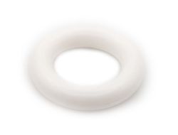 PerfectPlay™ 3/4" Silicone Rubber Ring - WHITE - CLEARANCE