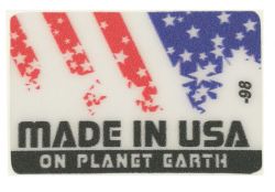 USA Playfield Glass Decal - On Planet Earth