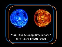 BriteButtons Illuminated Flipper Button Set For Tron
