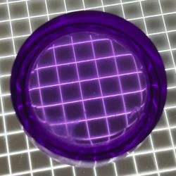 3/4" Round Transparent Plain Purple Playfield Insert