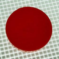 1-3/16" Round Opaque Plain Red Playfield Insert