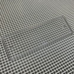 3" x 1" Rectangle Transparent Plain Clear Playfield Insert